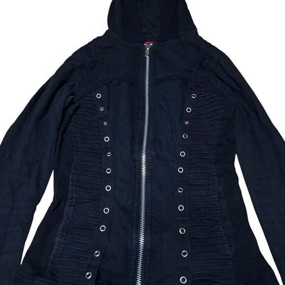 Vintage Tripp NYC Bondage Full Zip Hoodie Small - Picture 5 of 9